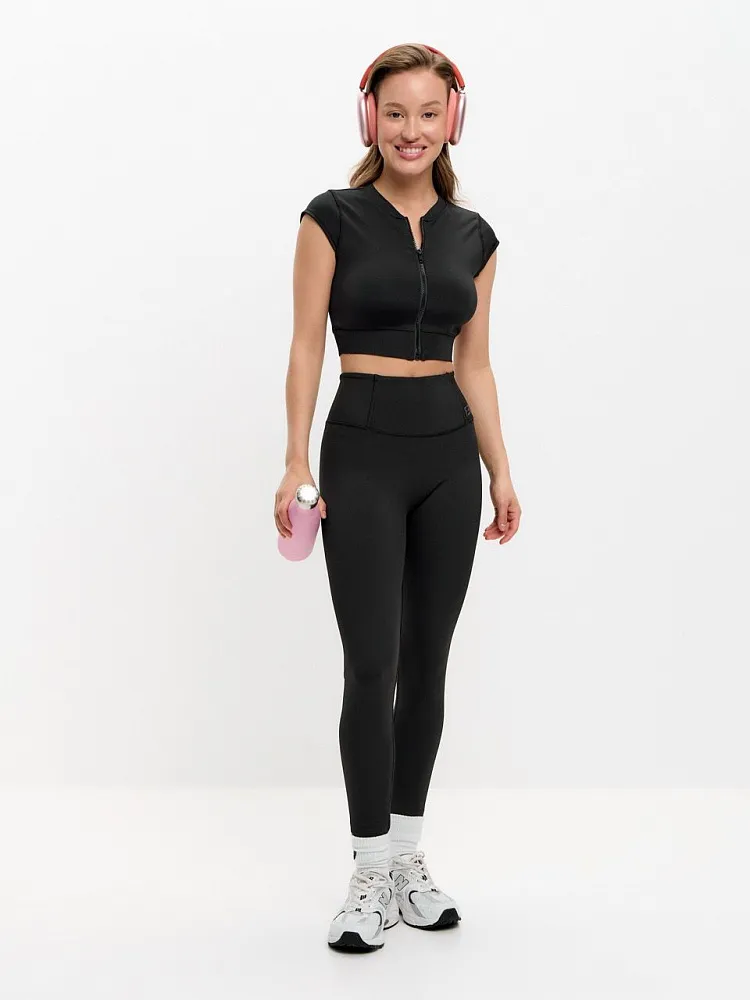 Лосины Контур Черный XS, 3XL, S, 4XL, 2XL, XL, L, M