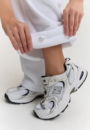 Брюки Муза флис Белый