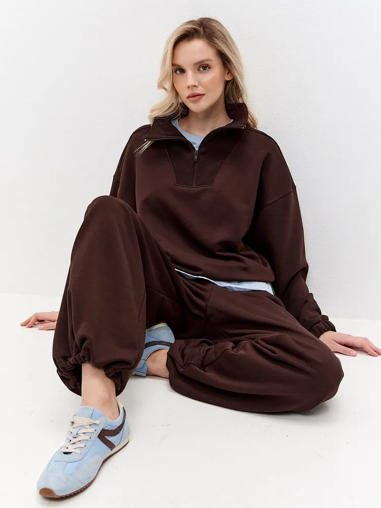 Толстовка Мечтай Темно-коричневый L, M, S, XL, XS